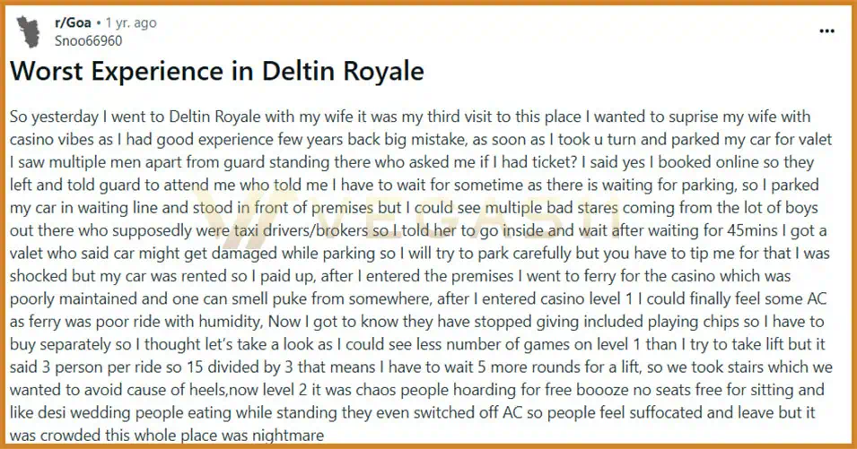Deltin Royale Casino Real Player Review
