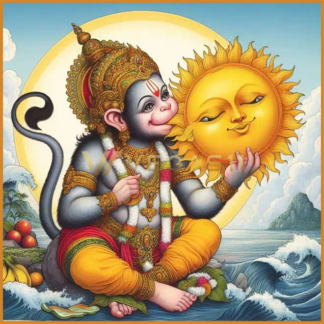Hanuman reaching for the fruit (sun)