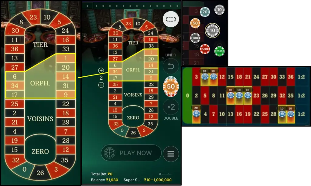 French Roulette Betting