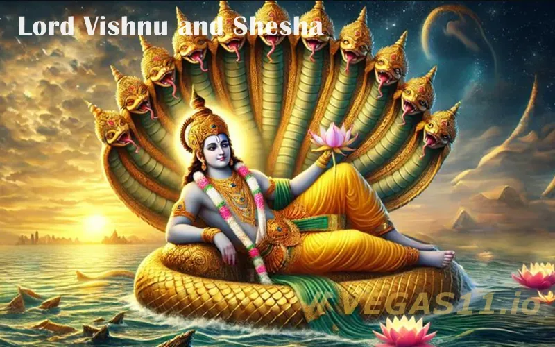 Lord Vishnu and Shesha
