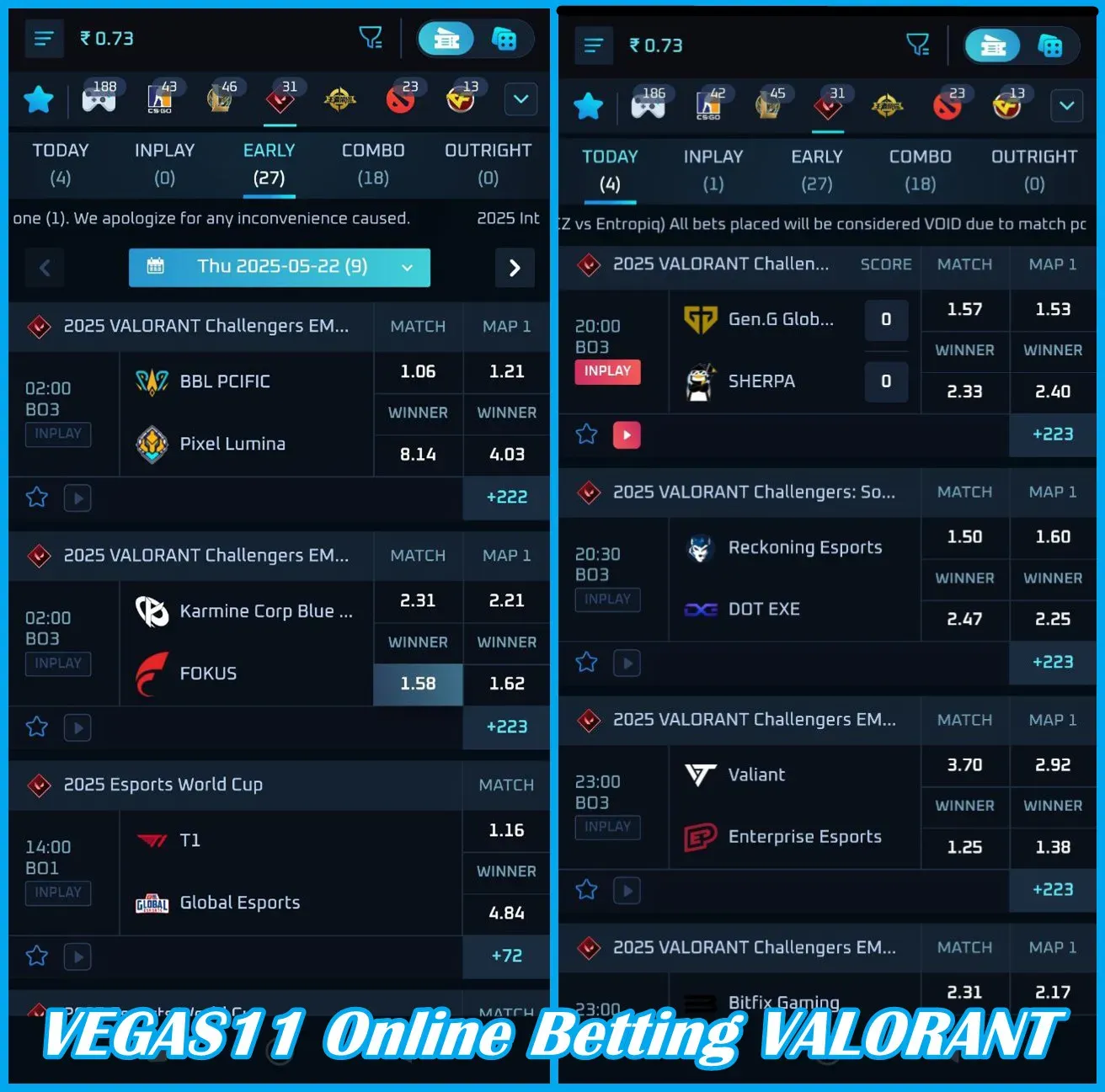 Click here to bet on VALORANT