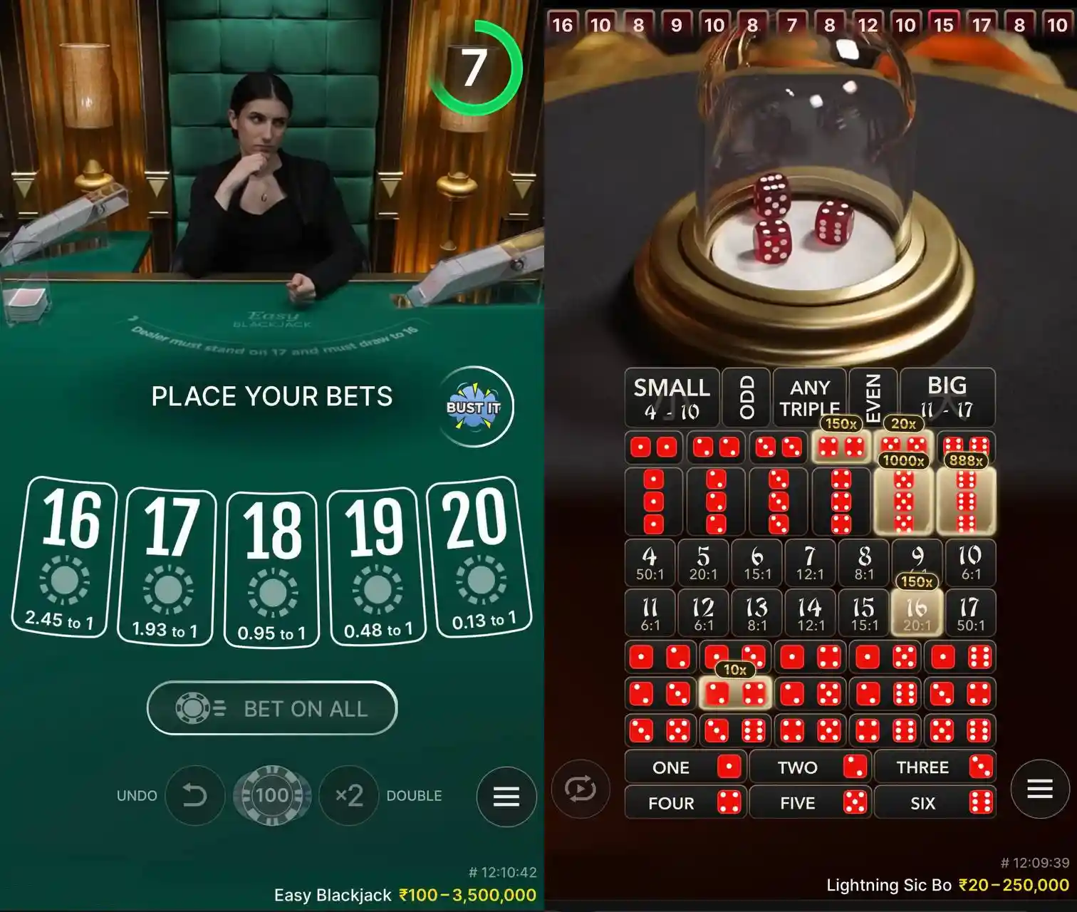 Vegas11 Live Games
