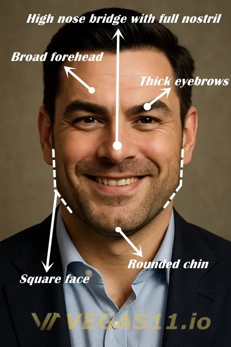 Wealthy-looking face