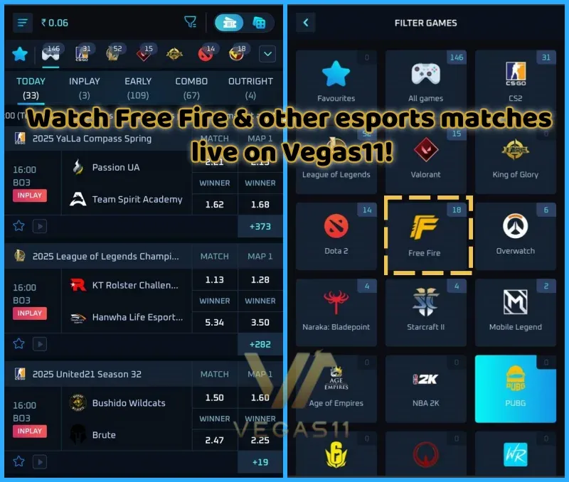 Free Fire online betting site