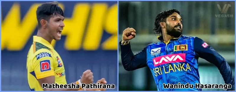 LPL 2025 death-over bowlers Matheesha Pathirana and Wanindu Hasaranga in action