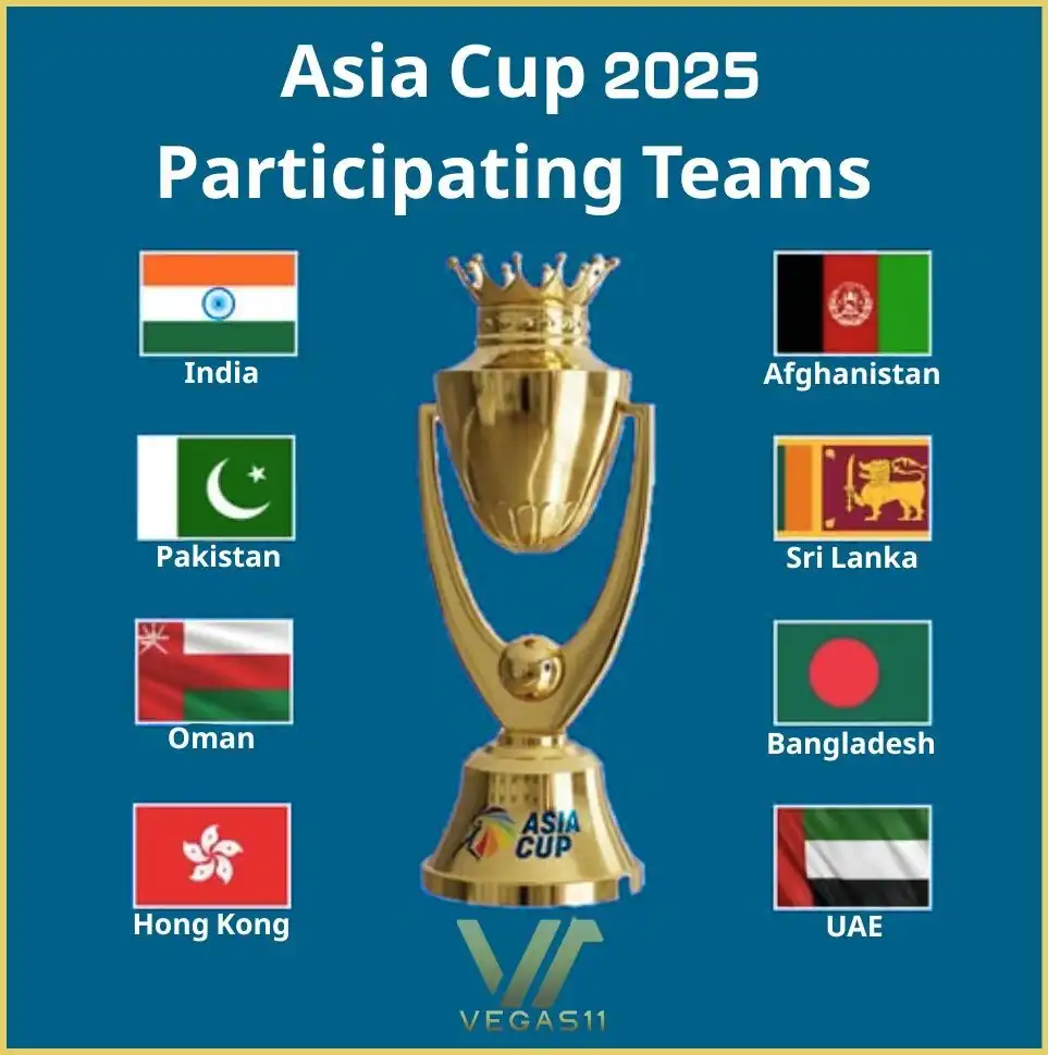 8 teams will represent their countries in Asia Cup 2025.