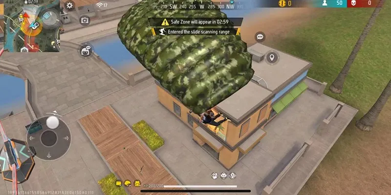 Free Fire Max Tips 1 : Land at the doorway