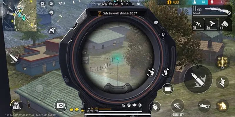 Free Fire Max Tips 3:Pre aim the enemy