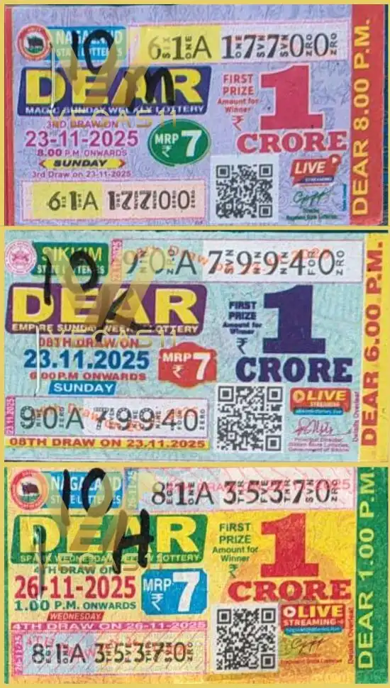 Dear Lottery Tickets