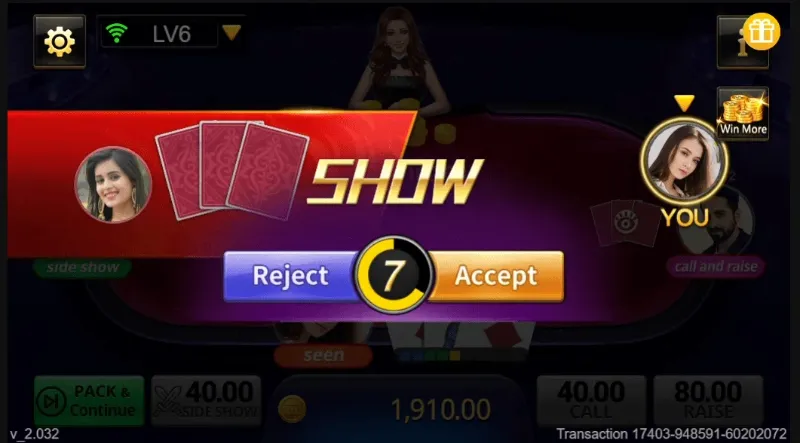 Teen Patti- Yes/No