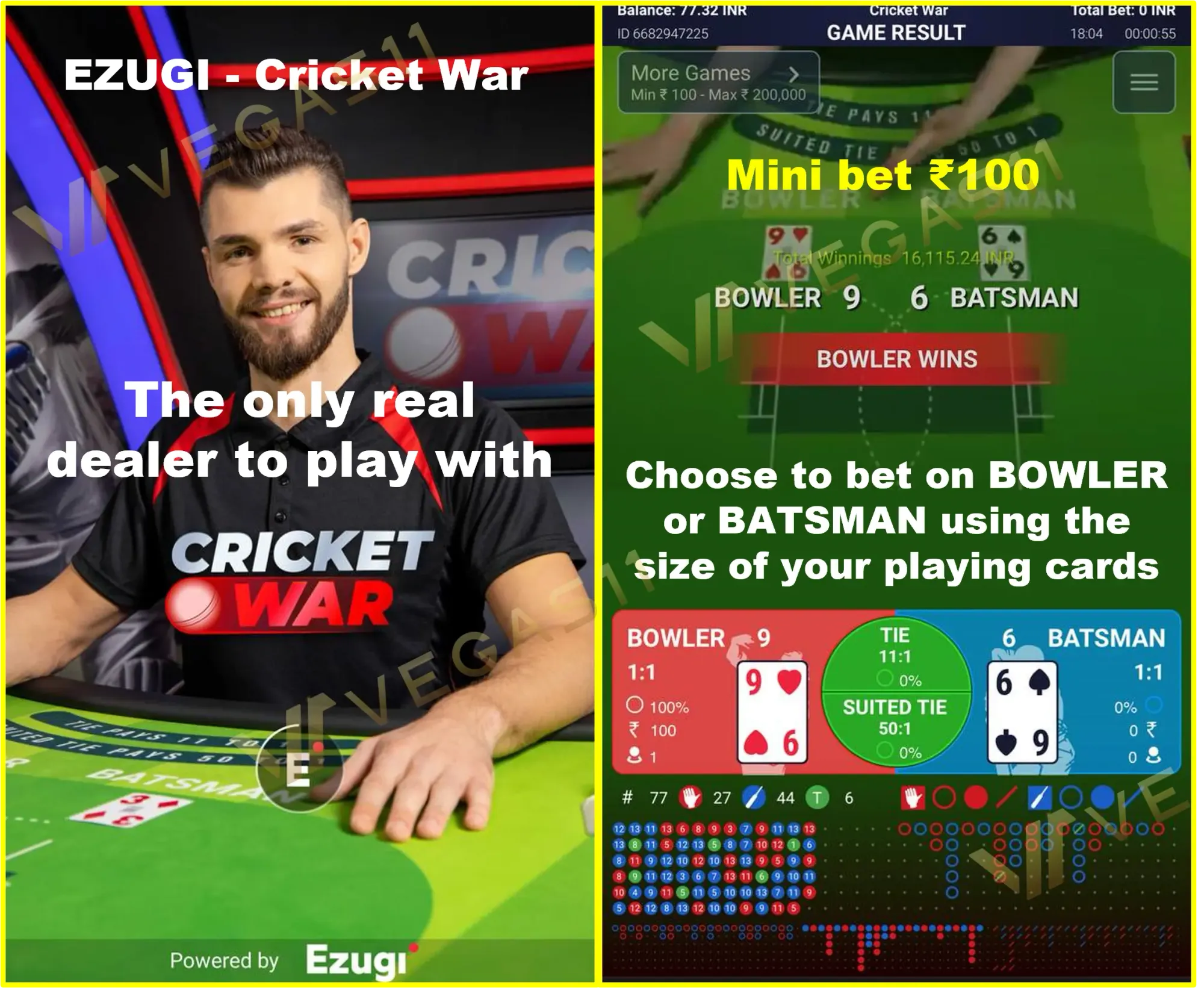 EZUGI - Cricket War