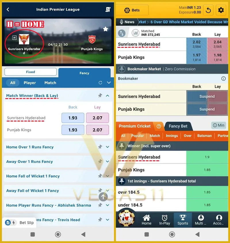 Bet on the team with a high home win rate.