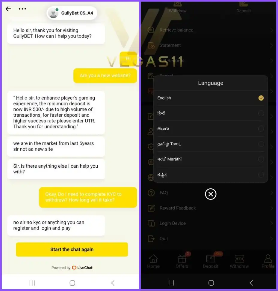 GullyBet Customer Care