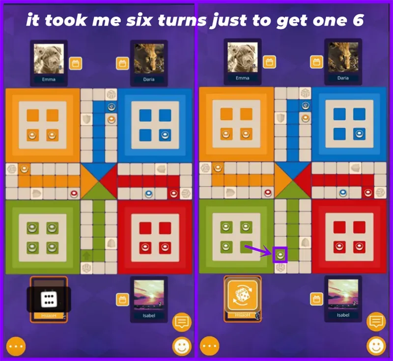 In Ludo, roll a 6—bring out a piece