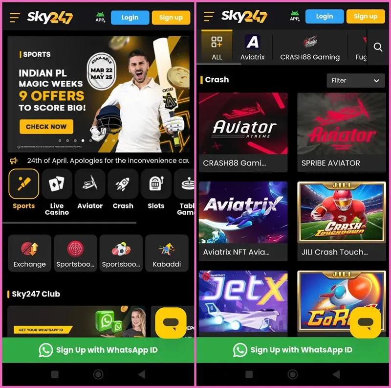 India Sky247 Casino 