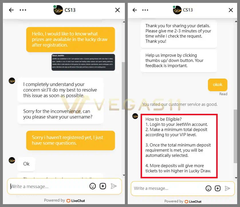 JeetWin customer service