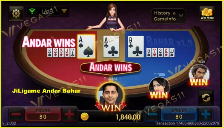 JiLigame Andar Bahar card type - Focus the Poker Numbers