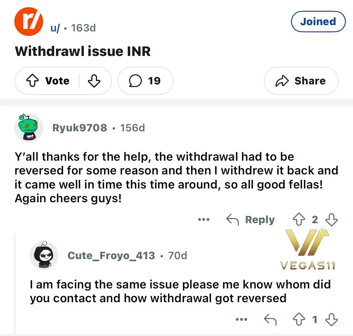 Stake can’t withdraw’ post was removed by Reddit