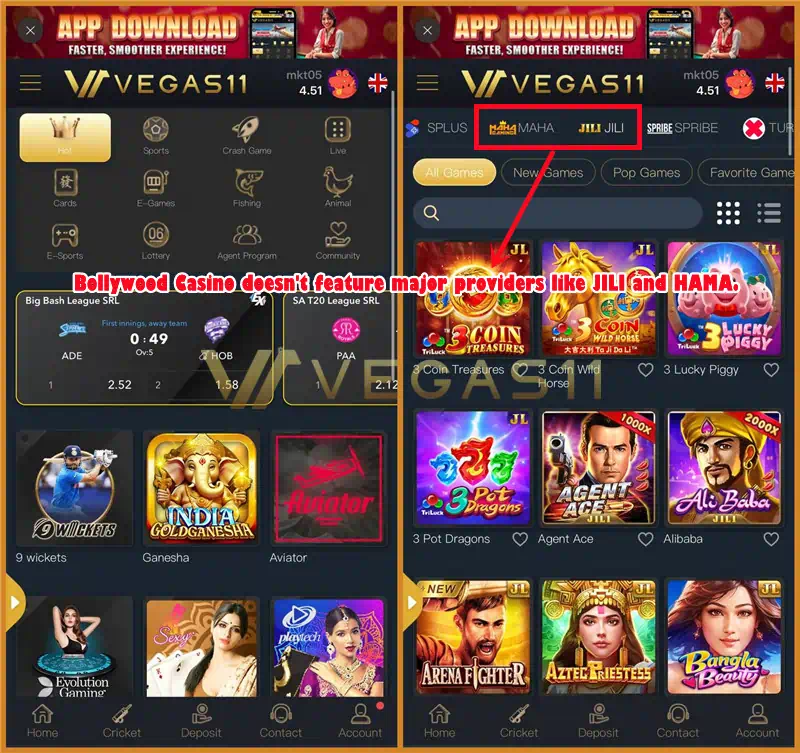 Vegas11 provides JILI and HAMA