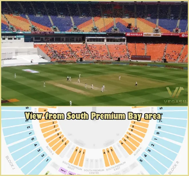 View from South Premium Bay area