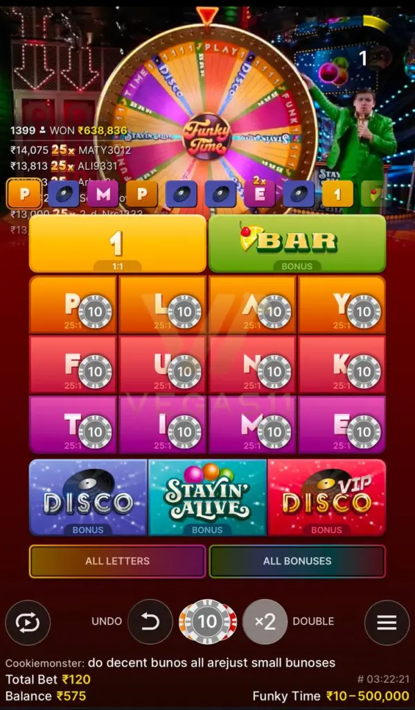 Payout Multipliers in Funky Time