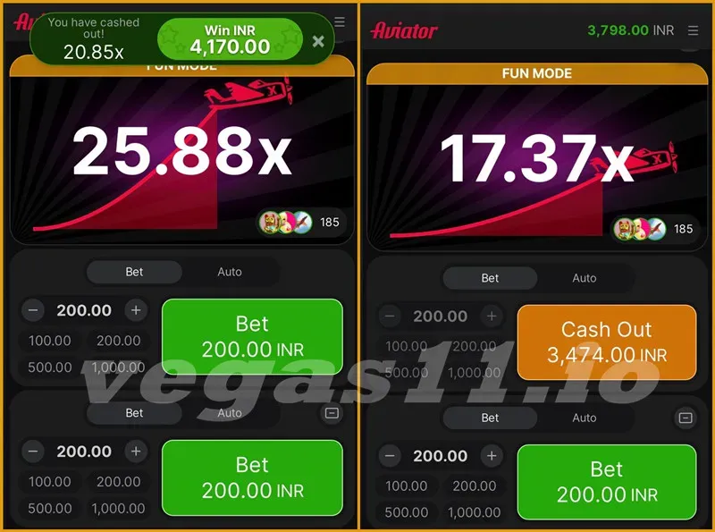 Play Aviator with just ₹10 on VEGAS11 now!