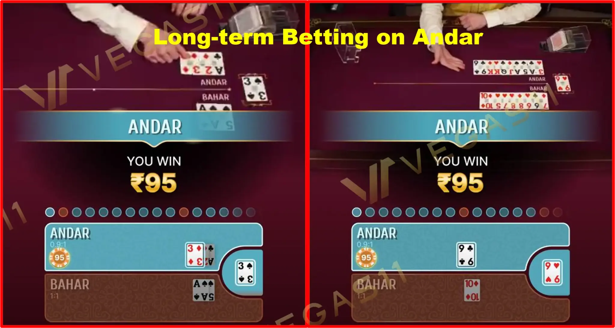 Long-term Betting on Andar