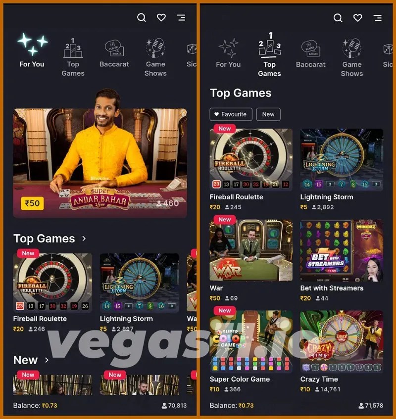 Online Casino live games – bet starting from ₹10-100