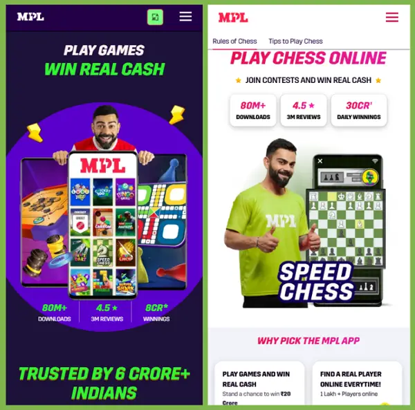 Play real-money chess - MPL