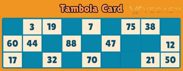 Tambola card