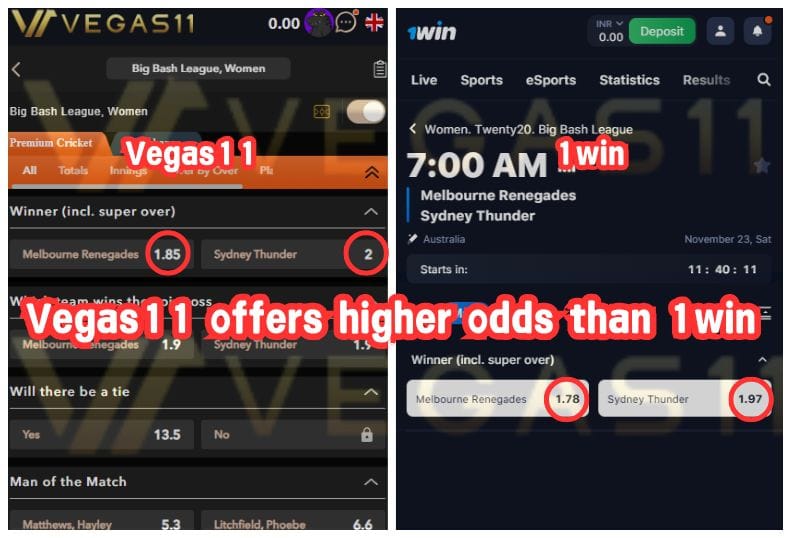 Sports betting odds vegas11 win