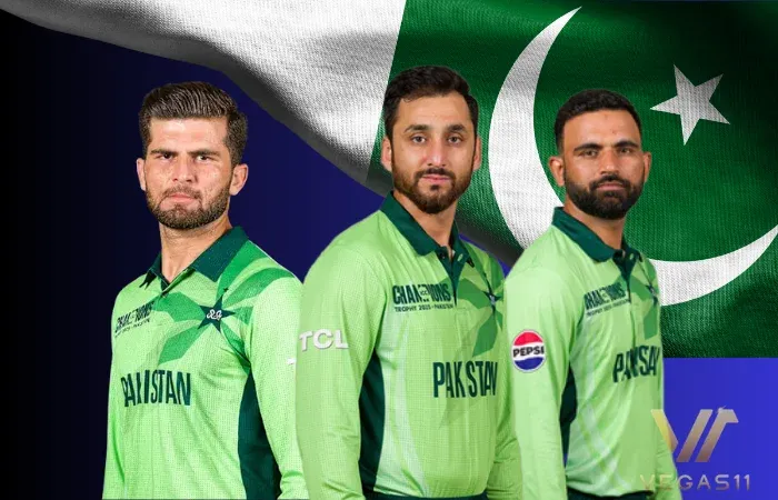 Pakistan players Shaheen Afridi, Shan Masood and Salman Ali Agha in UAE T20I Tri-Series 2025