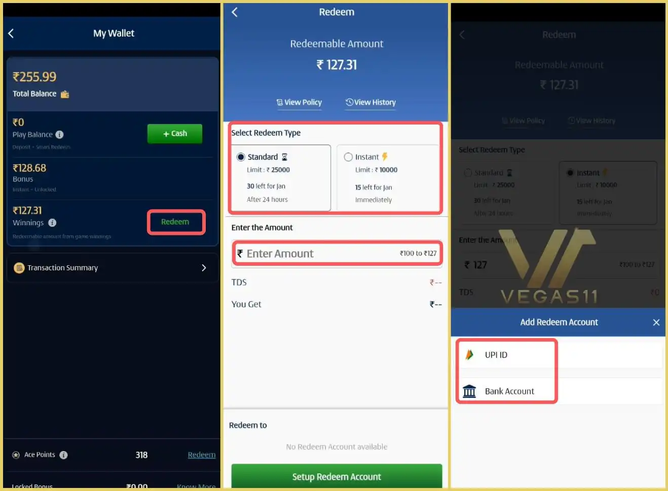 Step-by-Step to Withdrawing from A23 Rummy