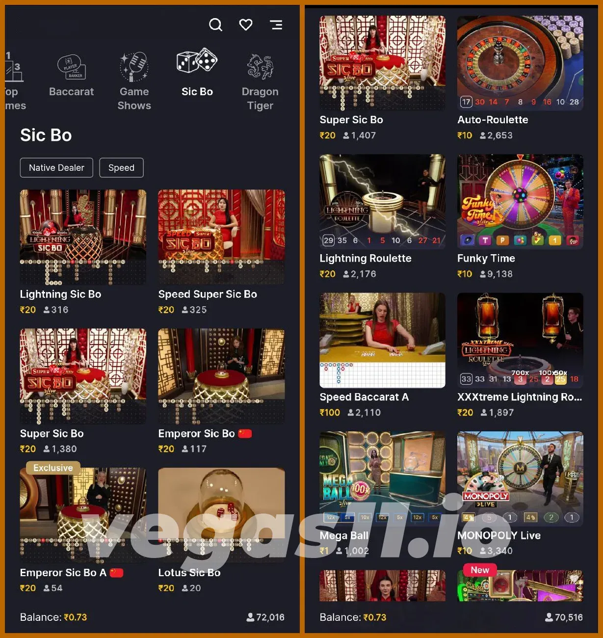 Online Casino Live Lobby