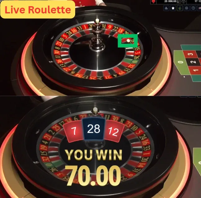 Result and Outcome Live Roulette 